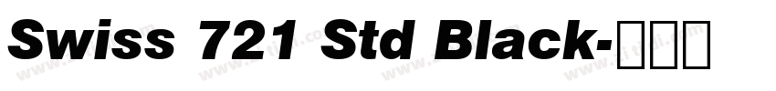 Swiss 721 Std Black字体转换